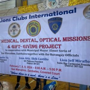 Lions International SBCLC Medical Dental & Optical Mission Gift giving Feb 7 to 9 2024